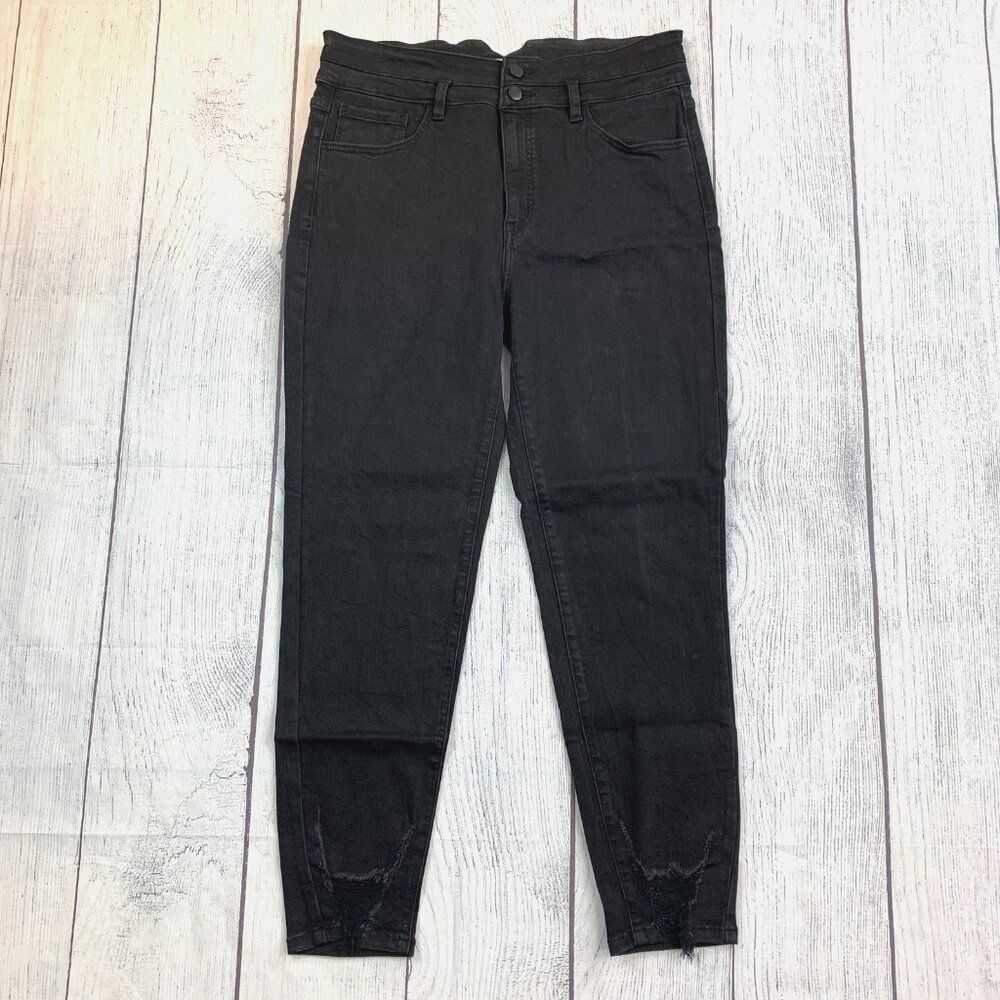 KanCan Jeans sz 31 Black Kurvy Ultra High Waist Ankle Skinny Inseam 27"